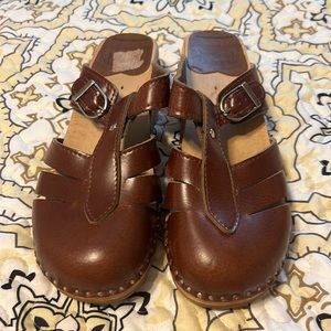 Trientorp leather Swedish clog 37